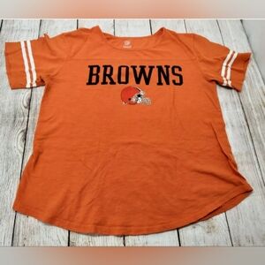 Cleveland Browns NFL Team Apparel Orange Women's Shirt size Medium